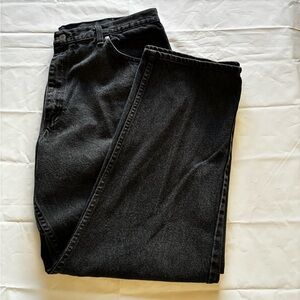 Wrangler Mens Jeans Comfort Relaxed Fit 100% Cotton Size 40X30 Black